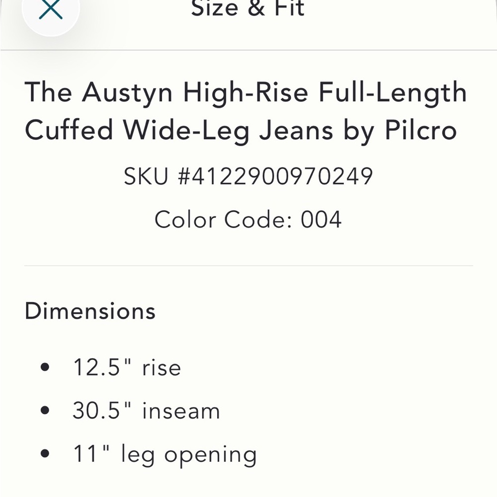 Pilcro Wide-Leg High-Rise Jeans in Light Gray - Picture 4 of 5